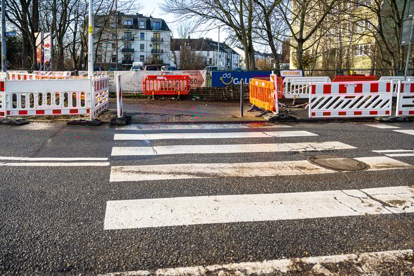Trwa przebudowa okolic skrzyżowania ulic Maślickiej i Północnej